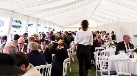 sponsorship tent